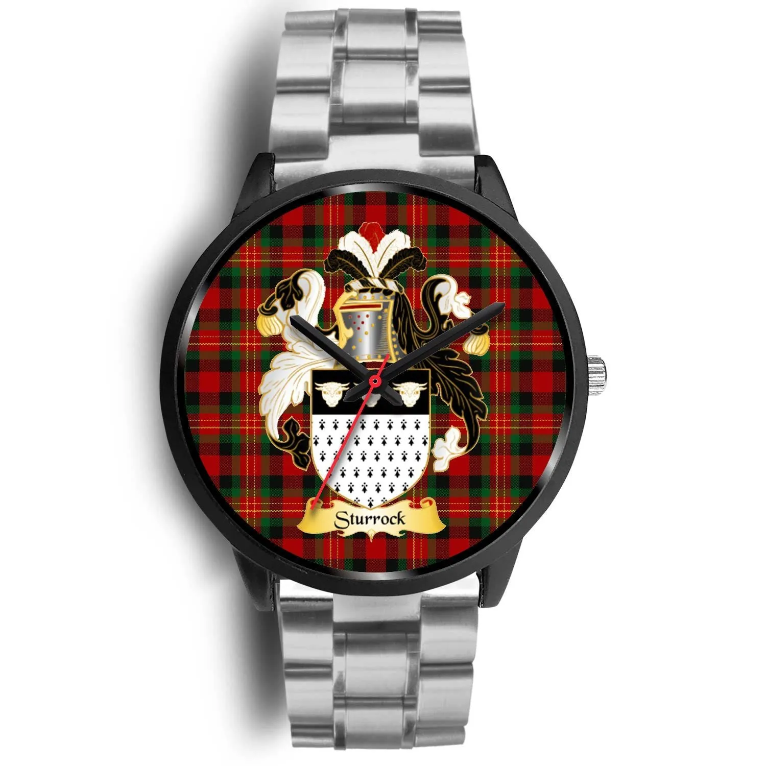 Sturrock Clan Badge Tartan Black Watch