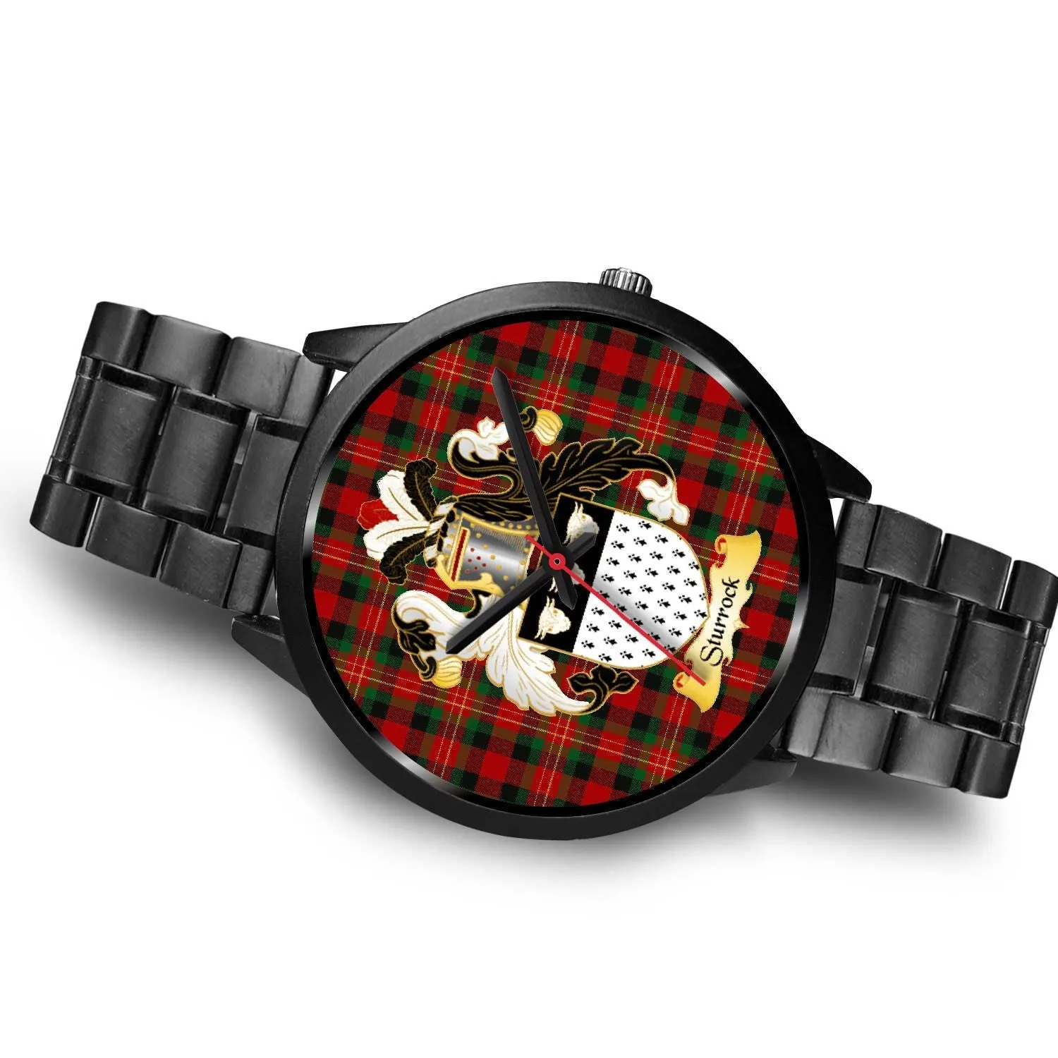 Sturrock Clan Badge Tartan Black Watch