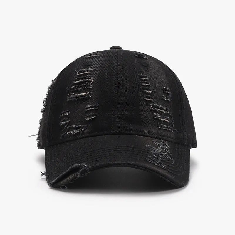 TEEK - Distressed Adjustable Cotton Baseball Cap