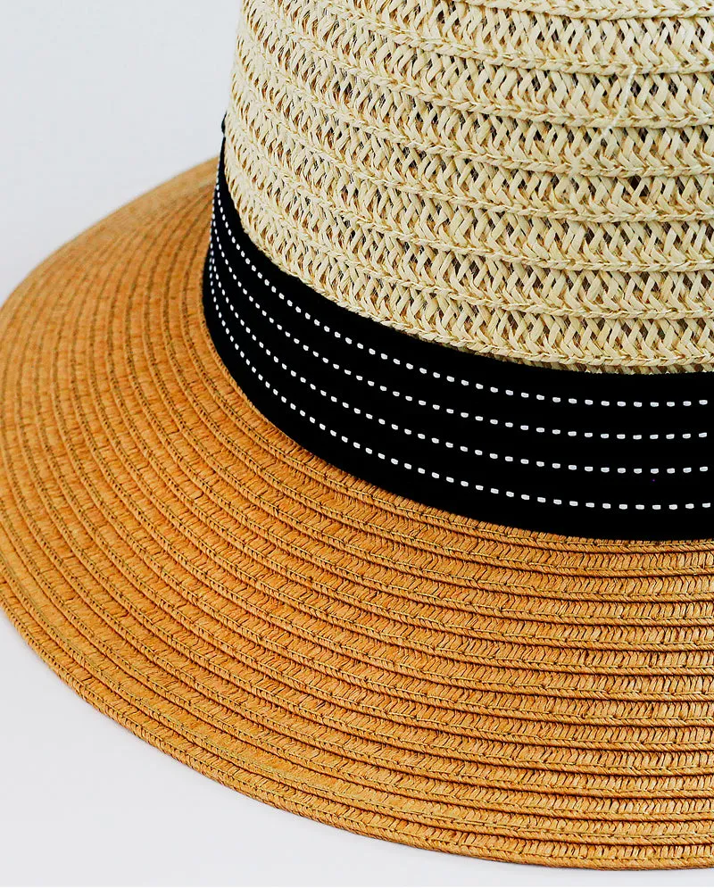 The Hat Depot - Nature Straw Style Beach Sun Hat