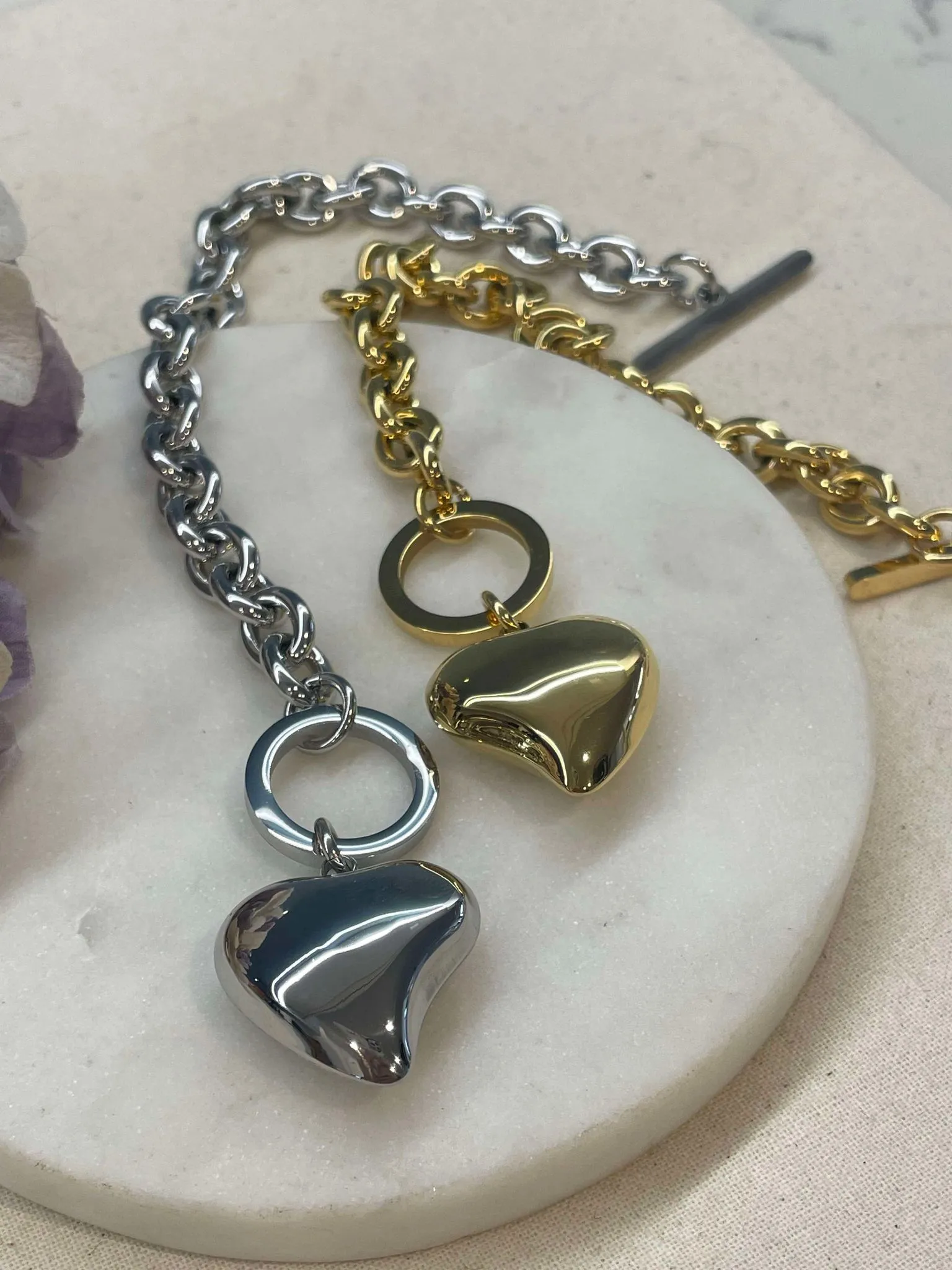 The large heart lock bracelet - gold – Tarnish Proof Jewellery