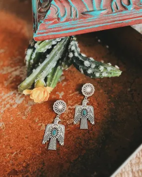 Thunderbird Turquoise Post Earrings