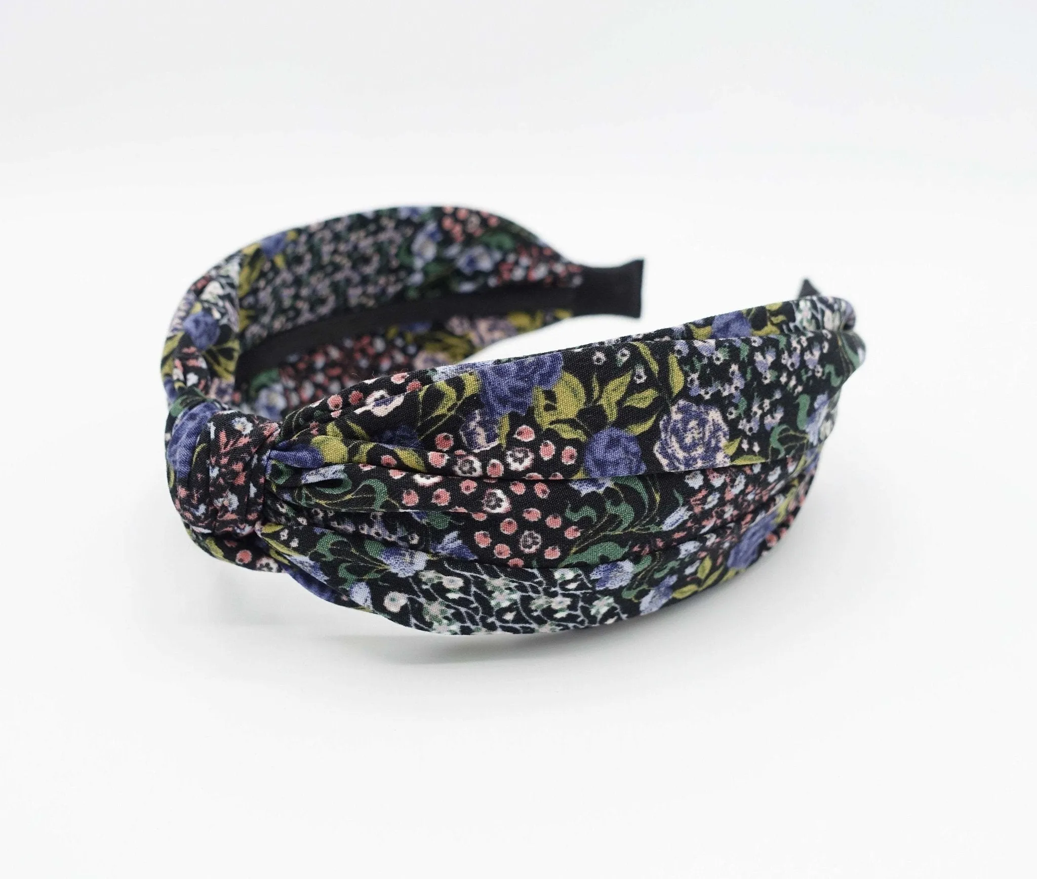 tiny floral headband colorful top knot hairband for women