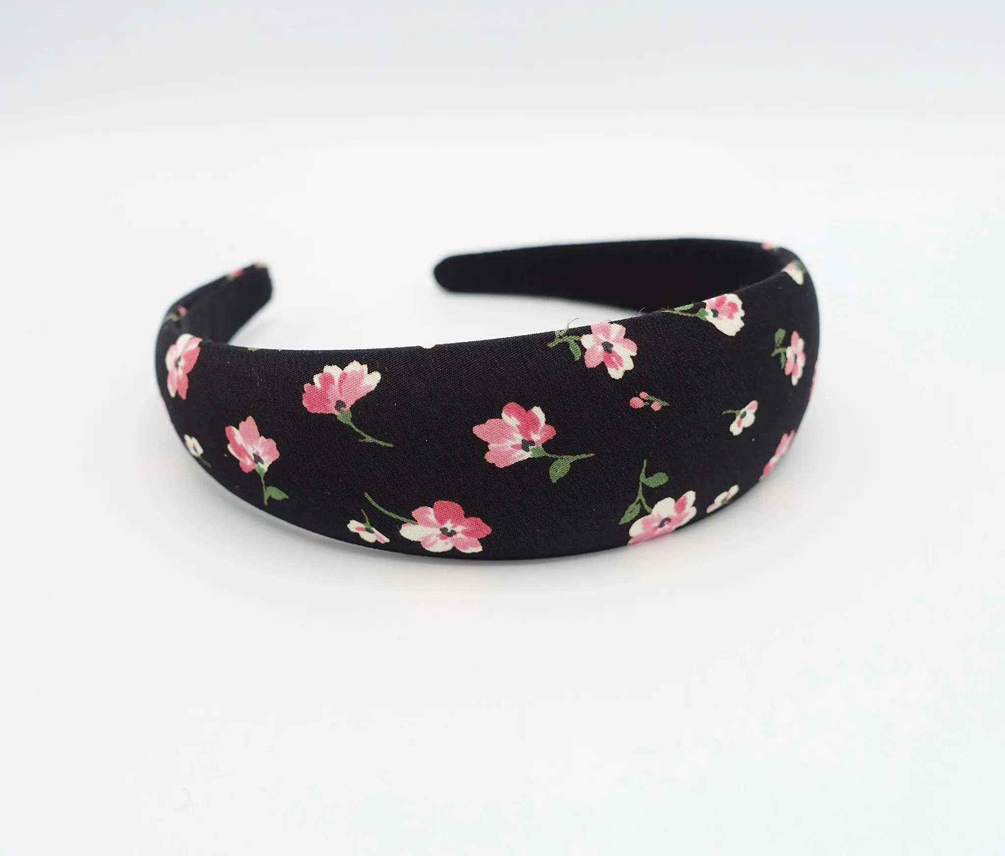 tiny floral padded headband flower print hairband hair accessory for women