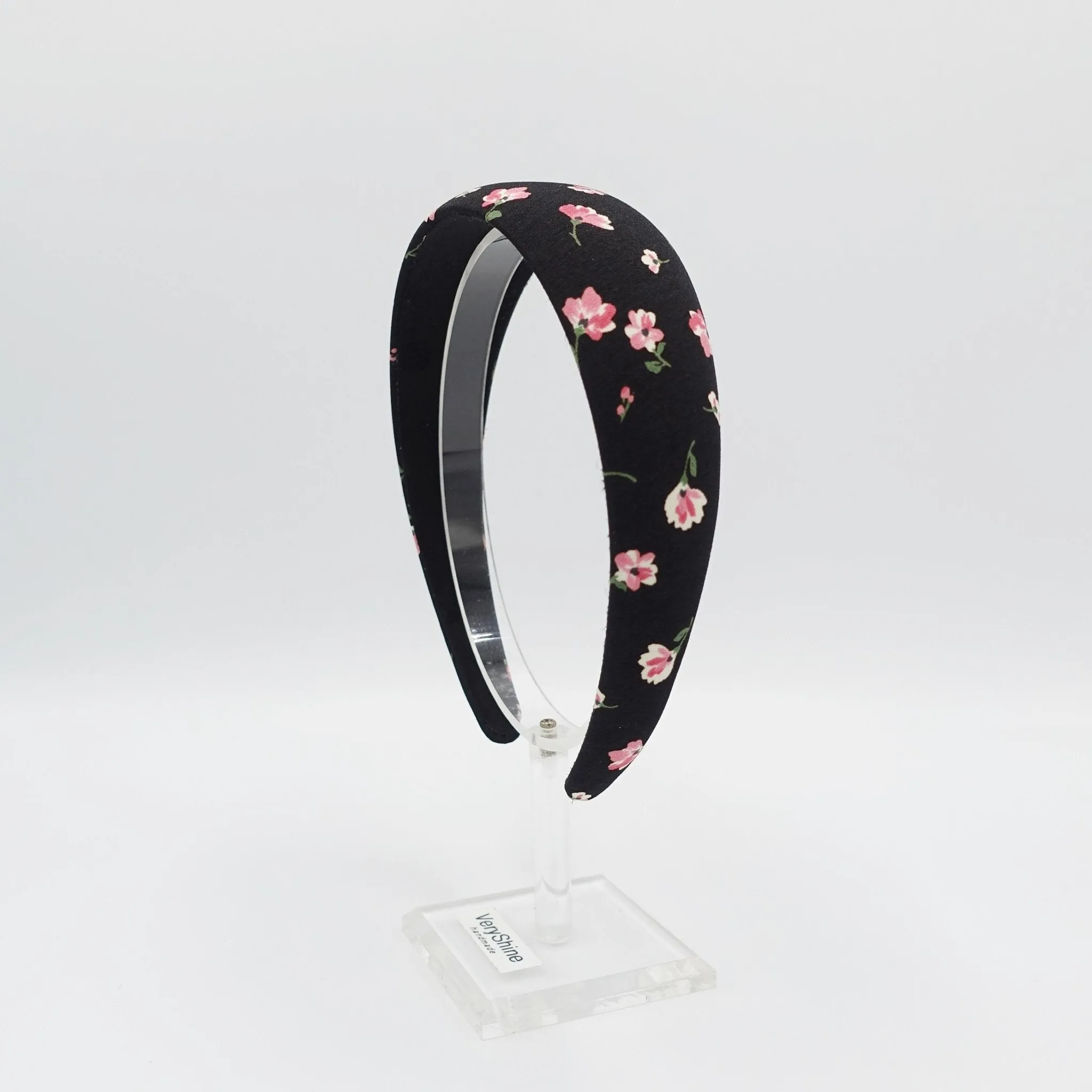 tiny floral padded headband flower print hairband hair accessory for women