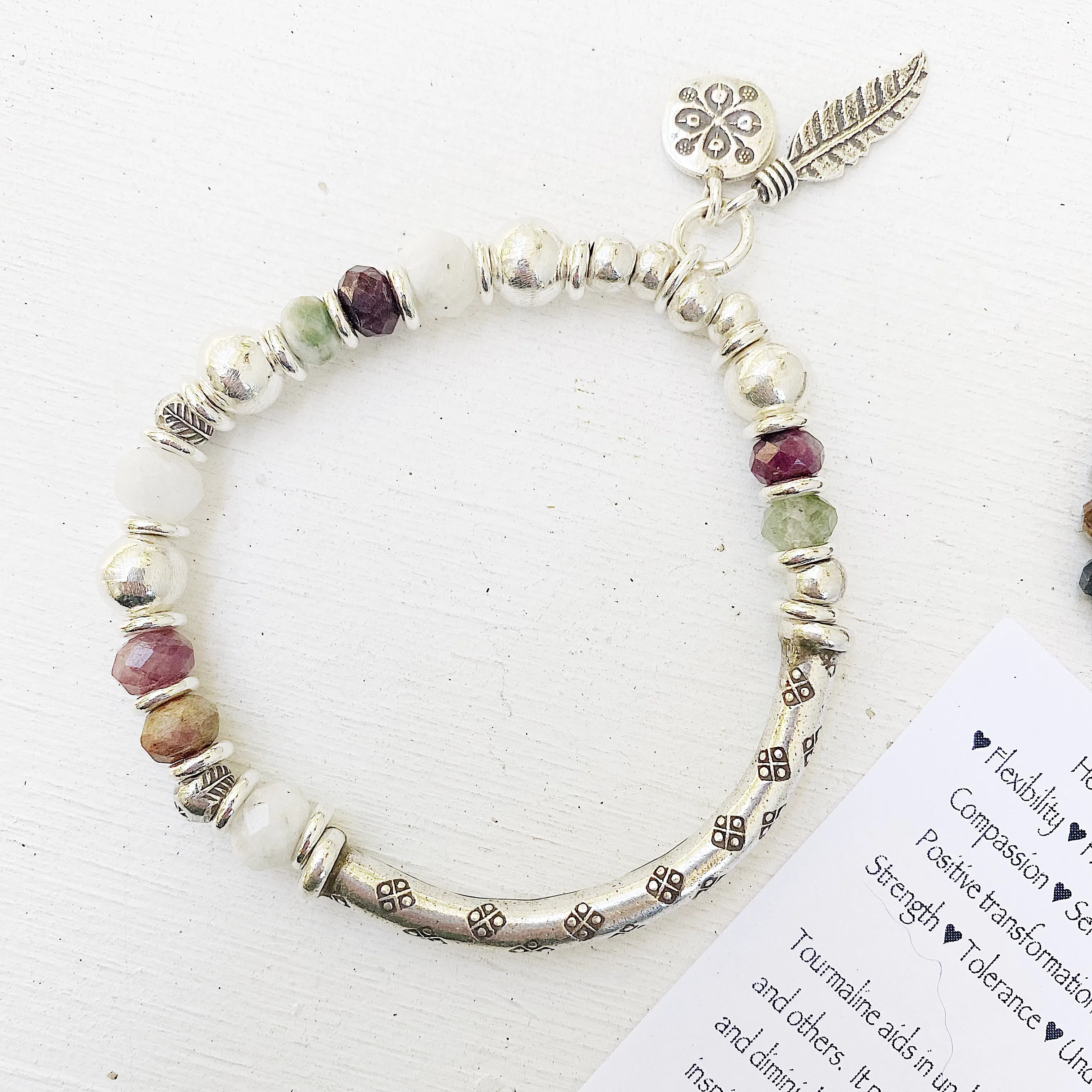 TOURMALINE & MOONSTONE BRACELET