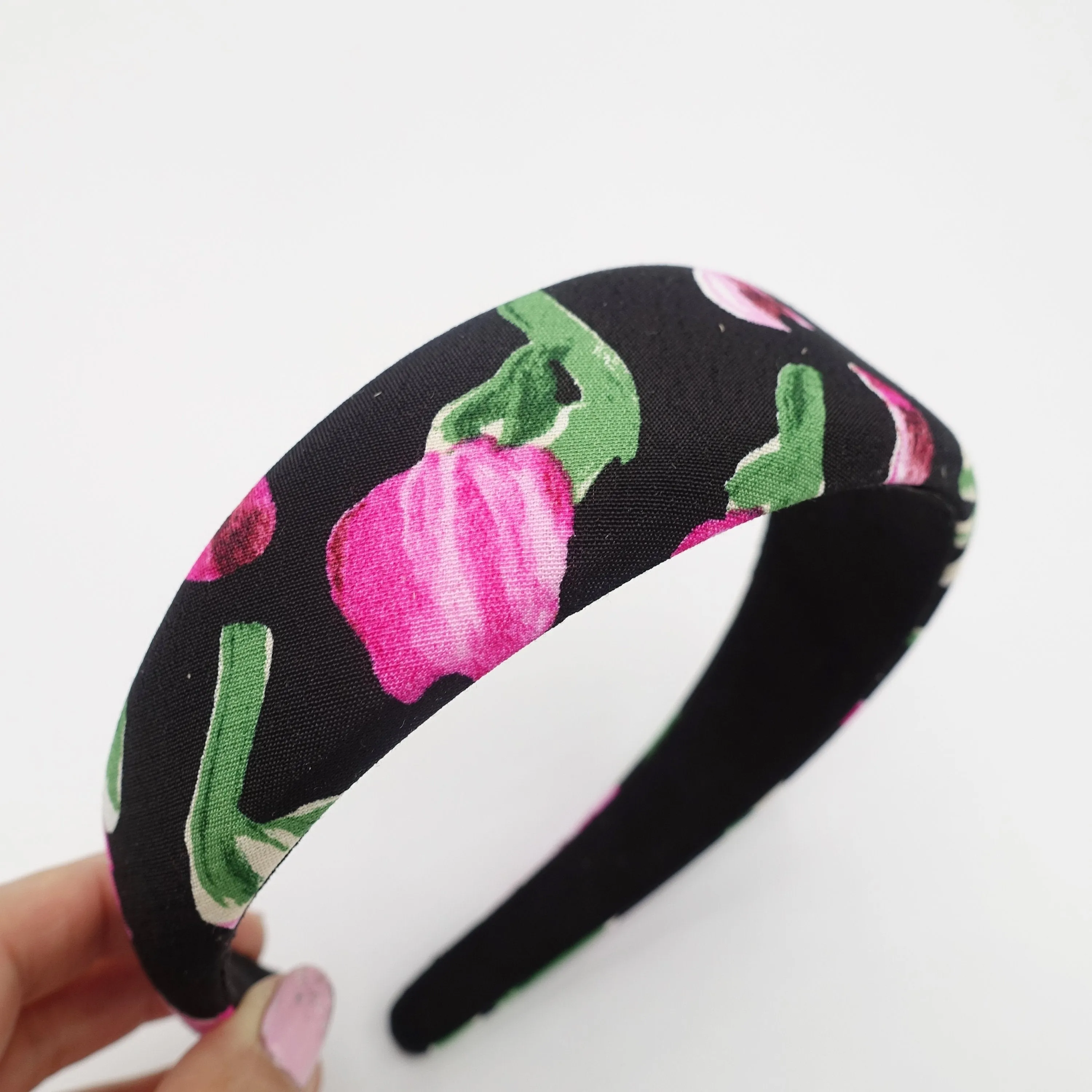 tulip print headband padded hairband for women