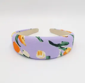 tulip print headband padded hairband for women