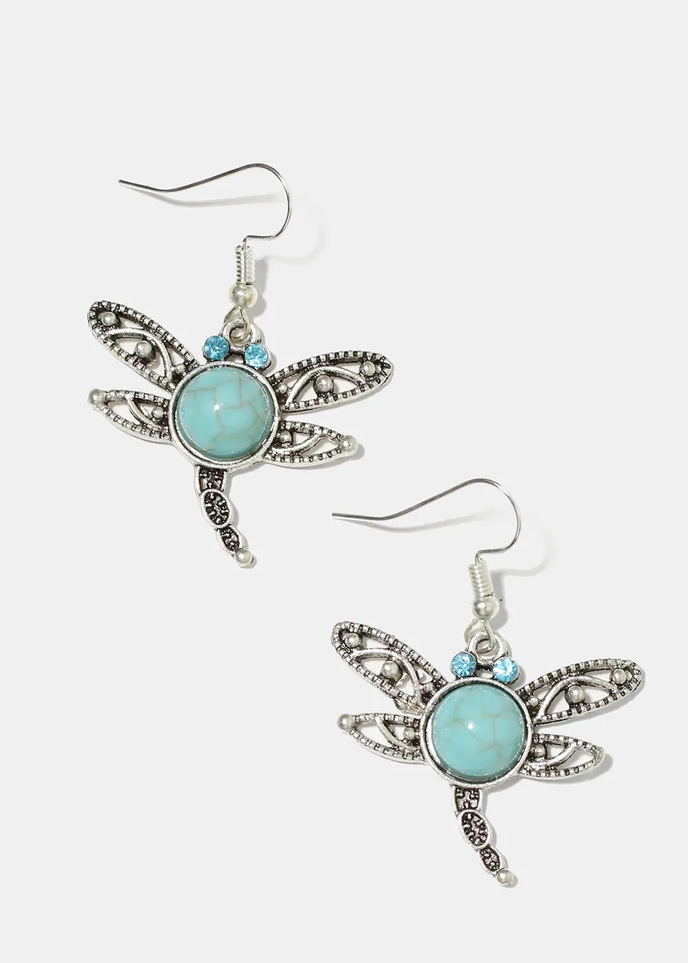 Turquoise Dragonfly Earrings