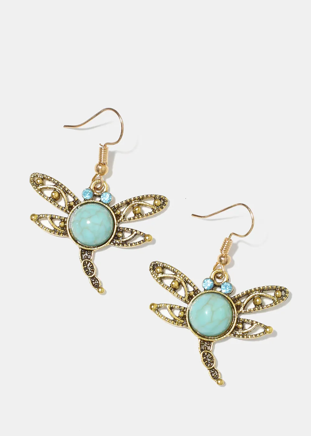 Turquoise Dragonfly Earrings