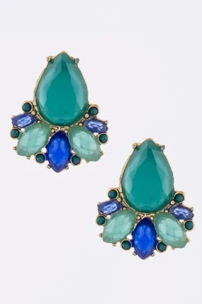 Turquoise Papillon Earrings