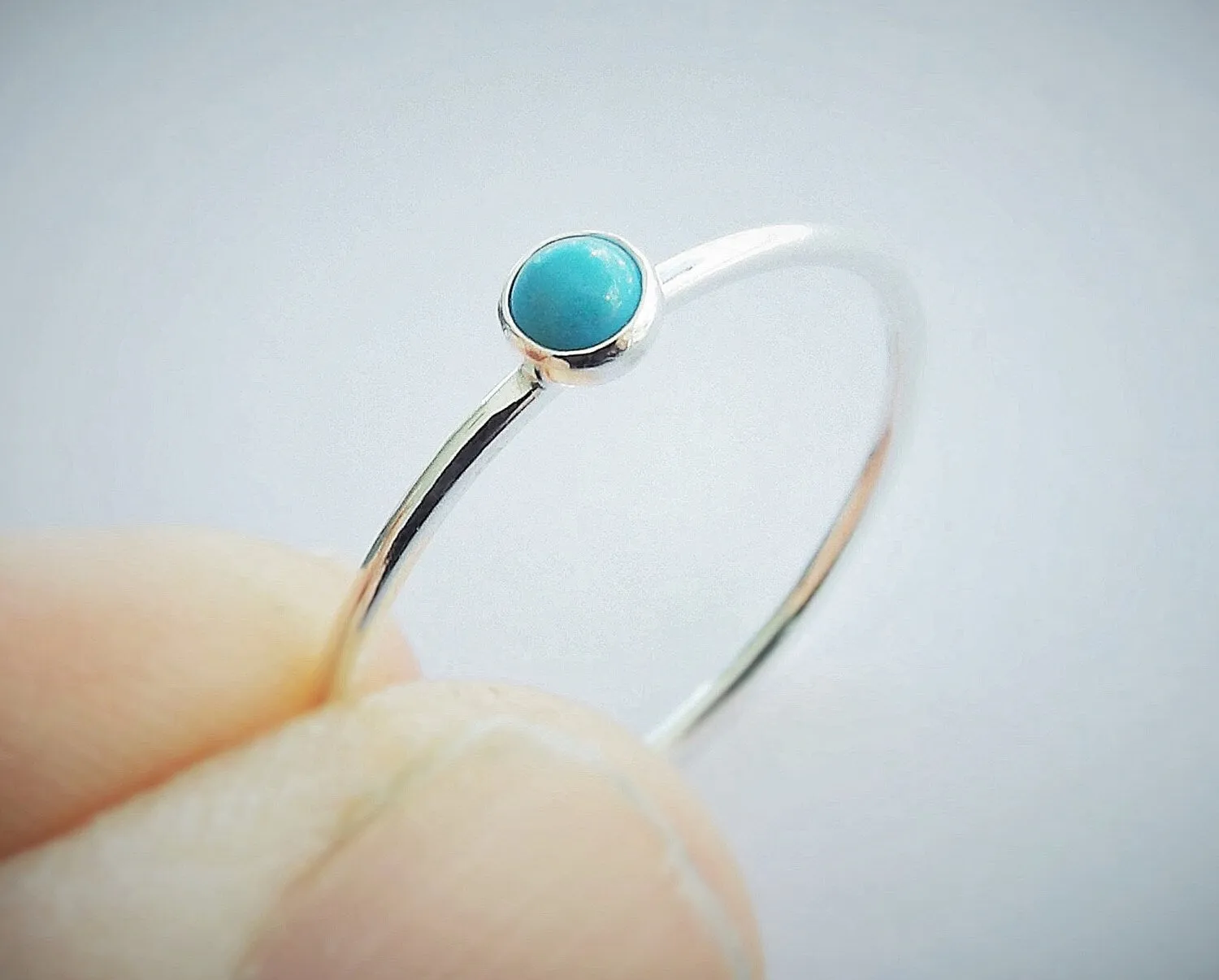 Turquoise Stacking Ring, Turquoise  Ring, Natural Gemstone Ring, Turquoise, Turquoise Jewelry, Gemstone Stacking Ring, Real Gemstone, Gift