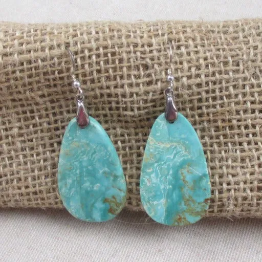 Turquoise Teardrop Earrings  Drop Earrings