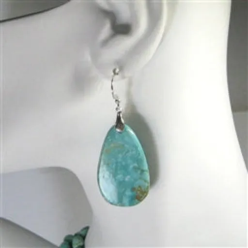 Turquoise Teardrop Earrings  Drop Earrings