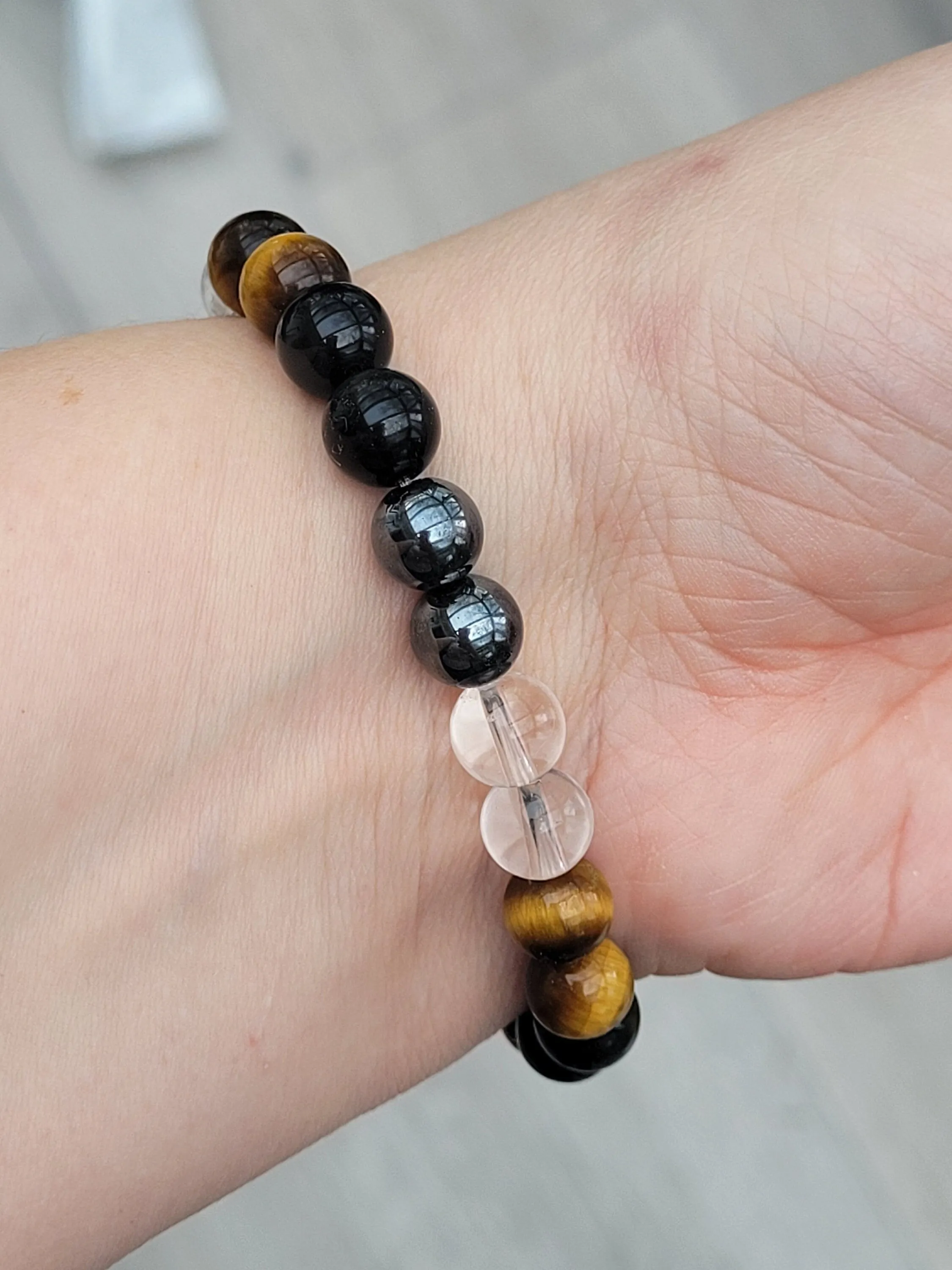 Ultimate Protection Bracelet, Accident and Negative Energy Protection Bracelet, Good Luck Bracelet, Beaded Bracelet, Unisex Crystal Healing