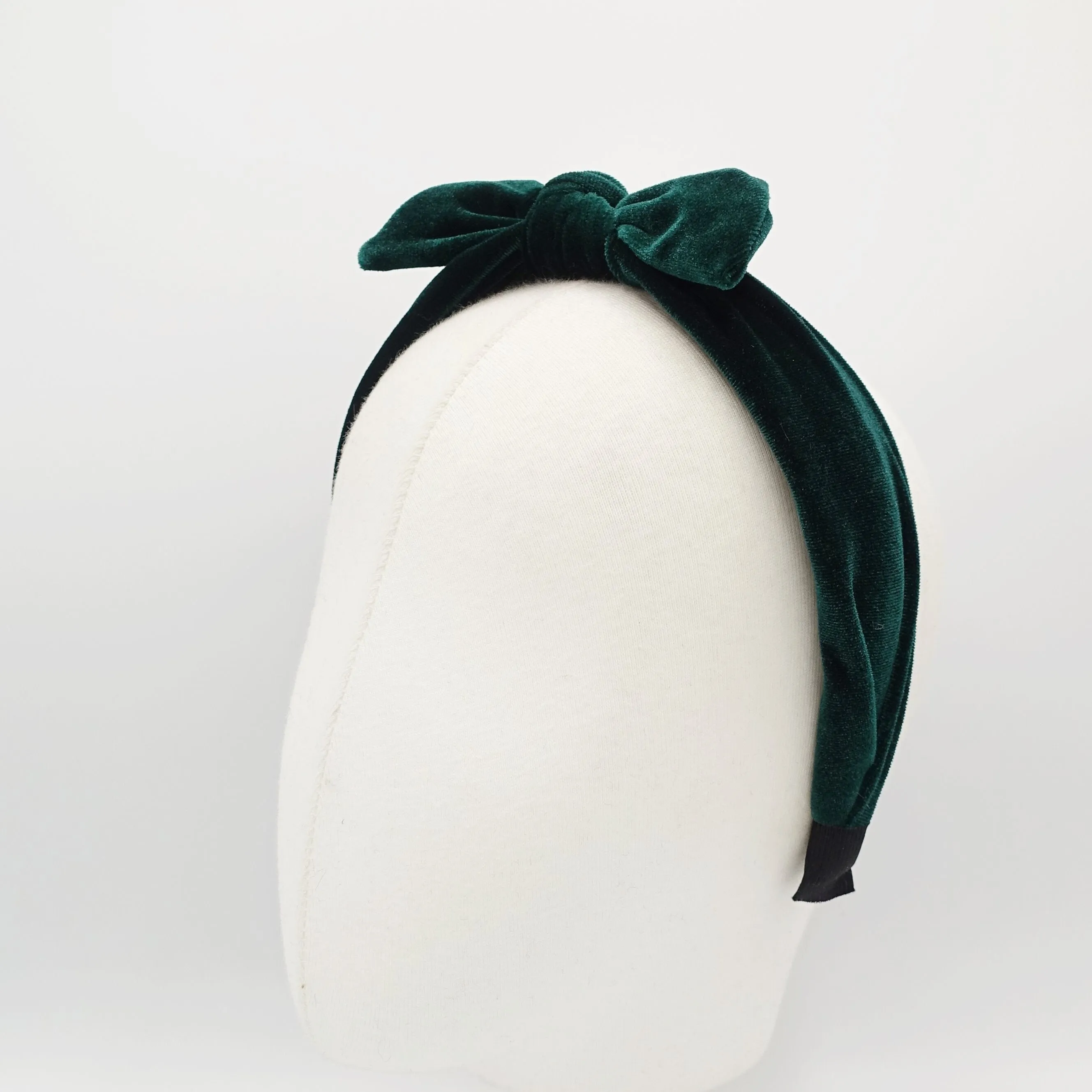 velvet bow knot headband wired headband woman hair accessory