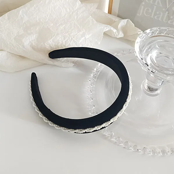 Vintage Black Velvet Headband 復古黑色絲絨頭箍 HA20402