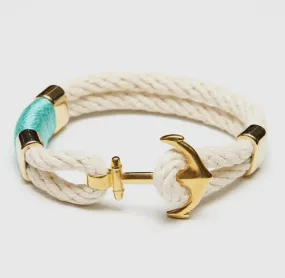 Waverly Bracelet - Ivory/Turquoise/Gold