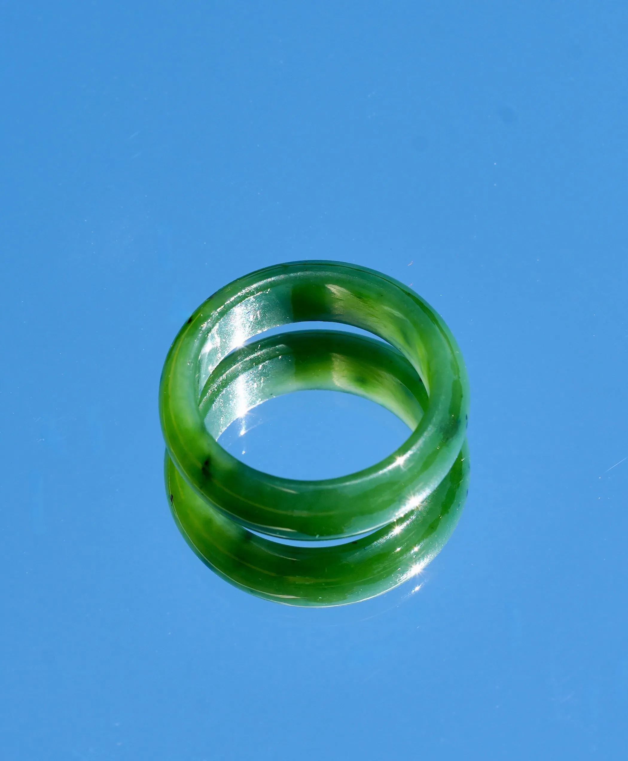 Wide Band Jade Ring #2318