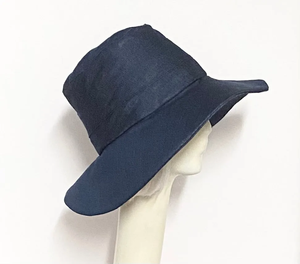 Wide Brim Denim Hat