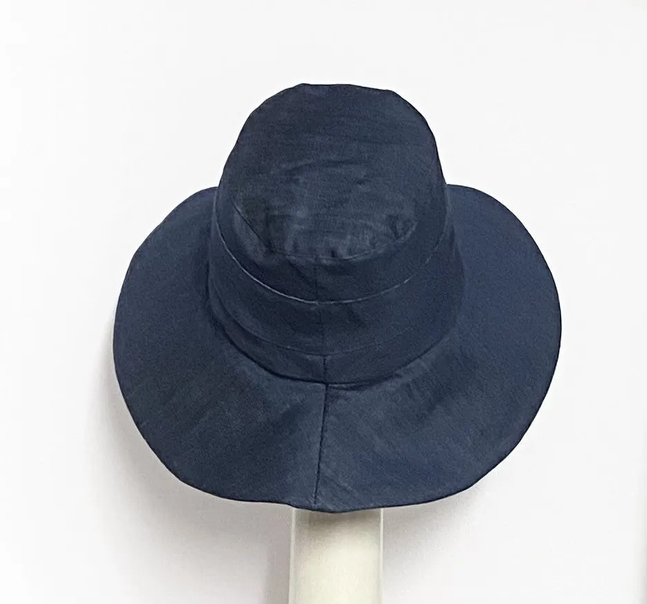 Wide Brim Denim Hat