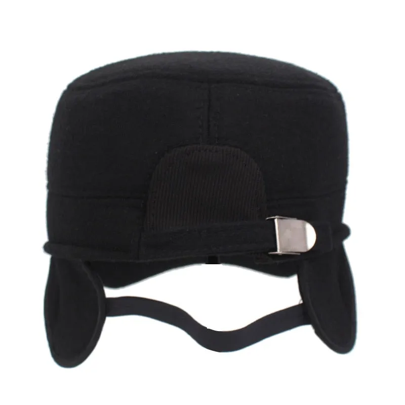 Winter Baseball Cap Men Snapback Casquette Caps Hats For Men Women Warm Thick Golf Bone Plain Flat Male Baseball Hat Cap