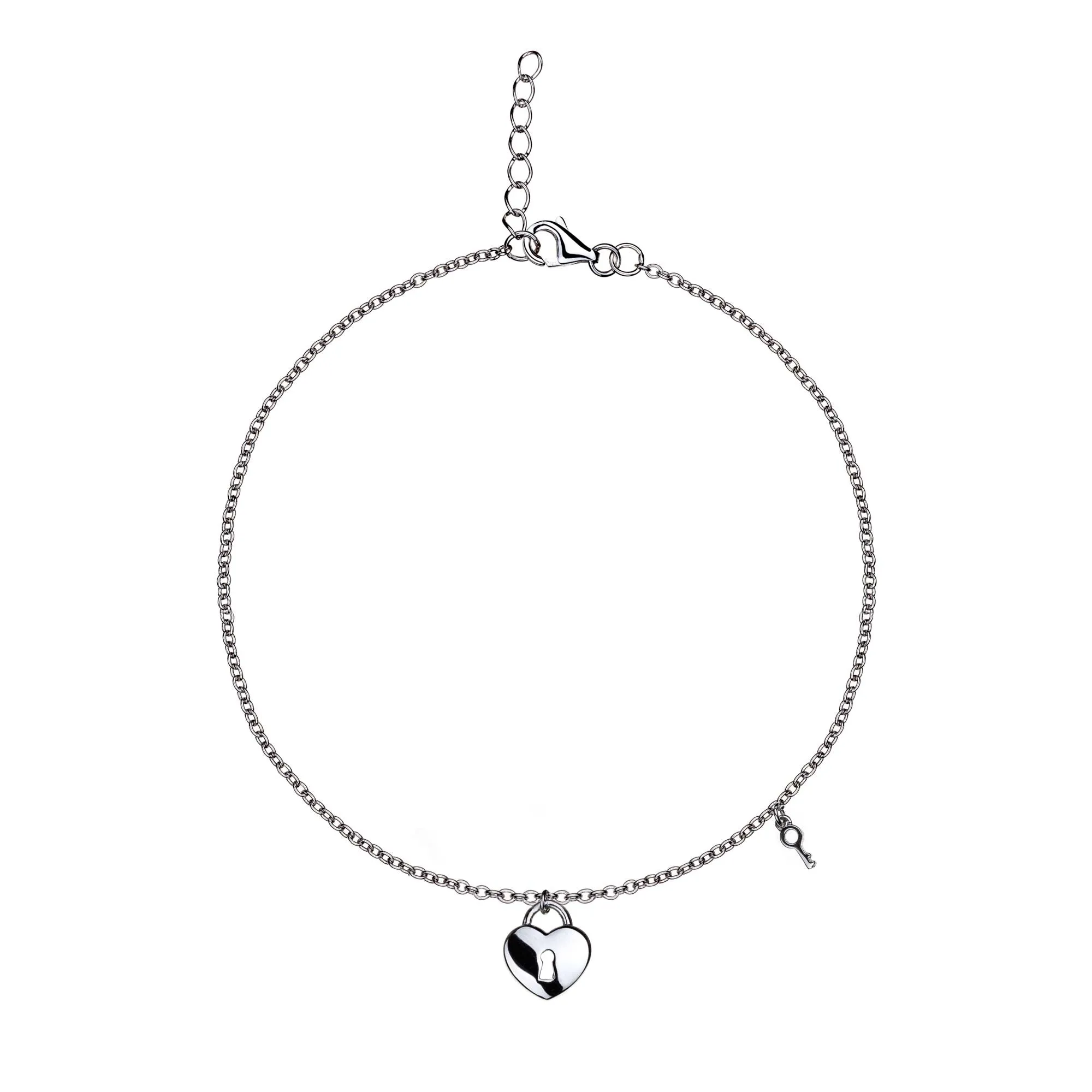 With Love - Love Lock - Sterling Silver Bracelet