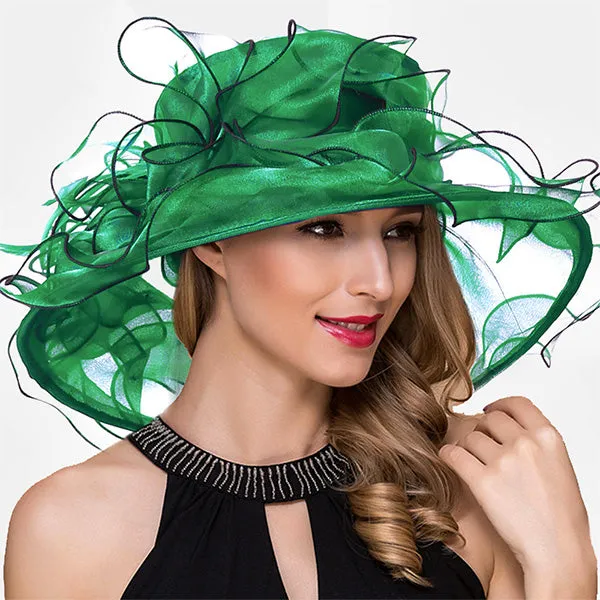 Women Kentucky Derby Church Organza Hat S056