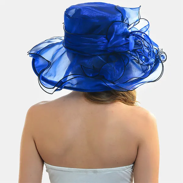 Women Kentucky Derby Church Organza Hat S056