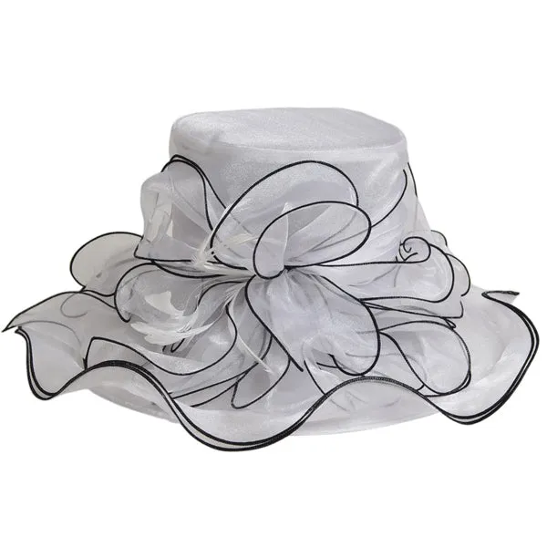 Women Kentucky Derby Church Organza Hat S056