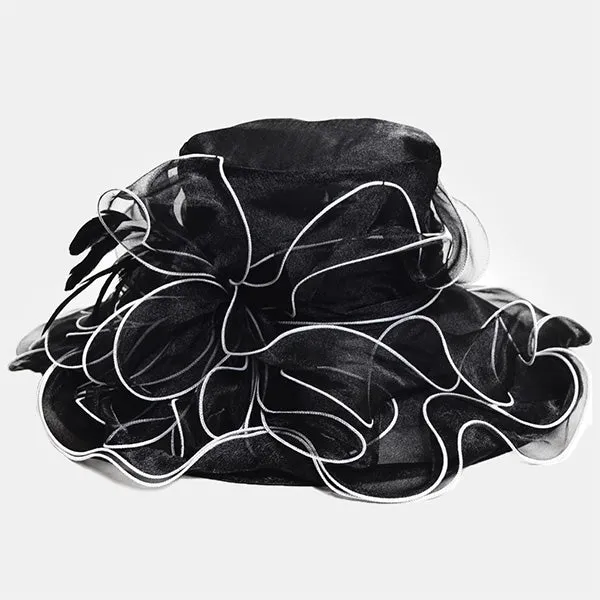 Women Kentucky Derby Church Organza Hat S056