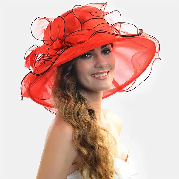 Women Kentucky Derby Church Organza Hat S056