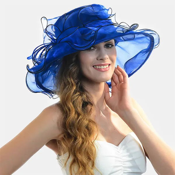 Women Kentucky Derby Church Organza Hat S056