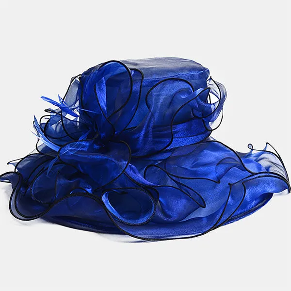 Women Kentucky Derby Church Organza Hat S056