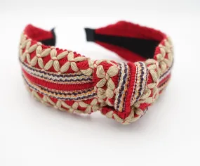 x decorated knotted headband womens hairband