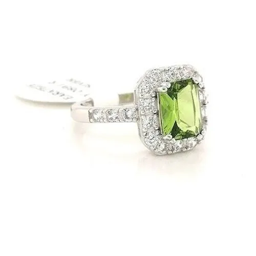 Yo Jewels Peridot CZ Silver Ring