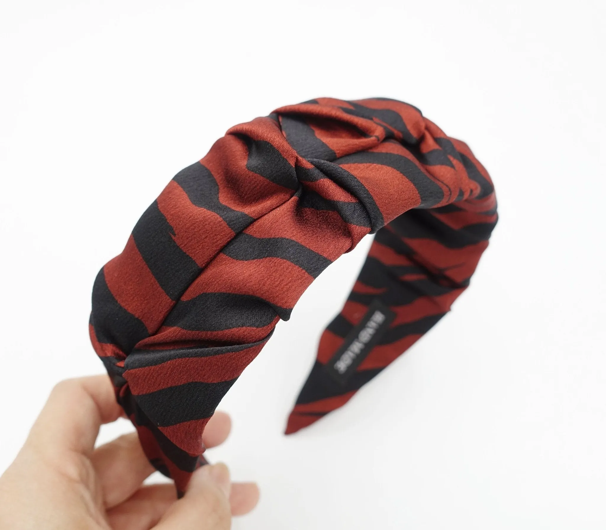 zebra satin twisted wave headband stylish hairband women hair accessory